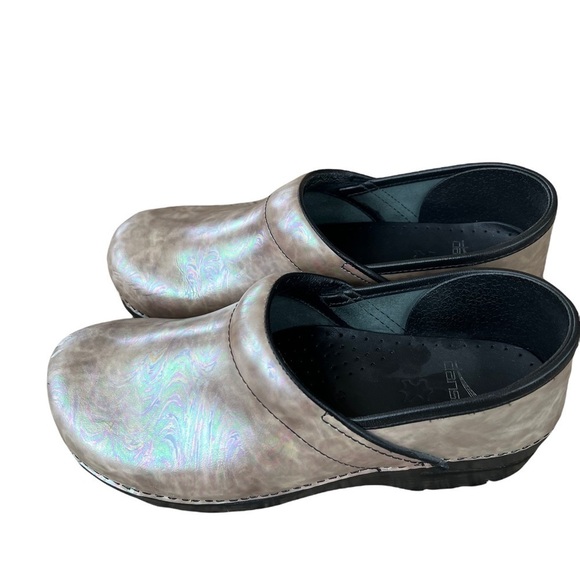 Dansko Pearl Opal Iridescent mule Clogs professional comfort size 41 - Picture 3 of 11